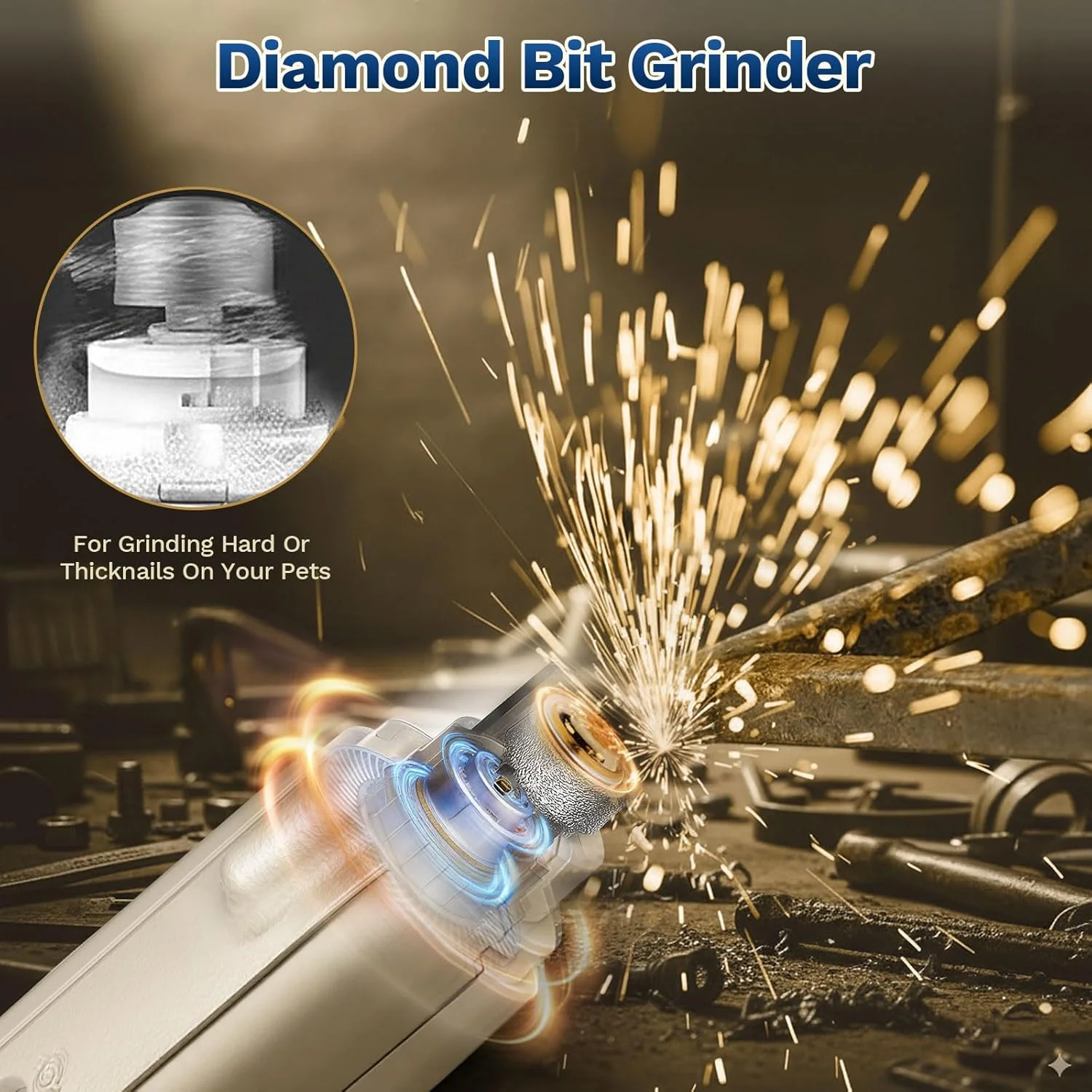2-in-1 Rechargable Pet Nail Clipper & Grinder - Image 8