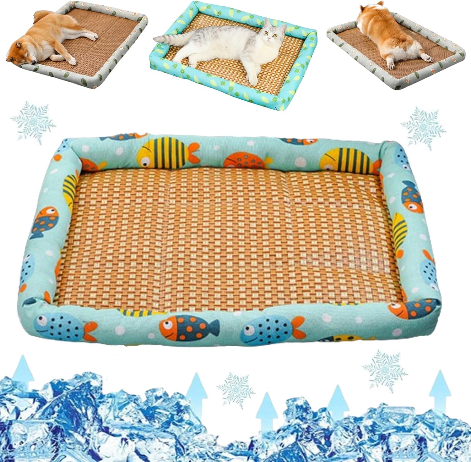 Breathable Rattan Cooling Pet Bed - Image 18