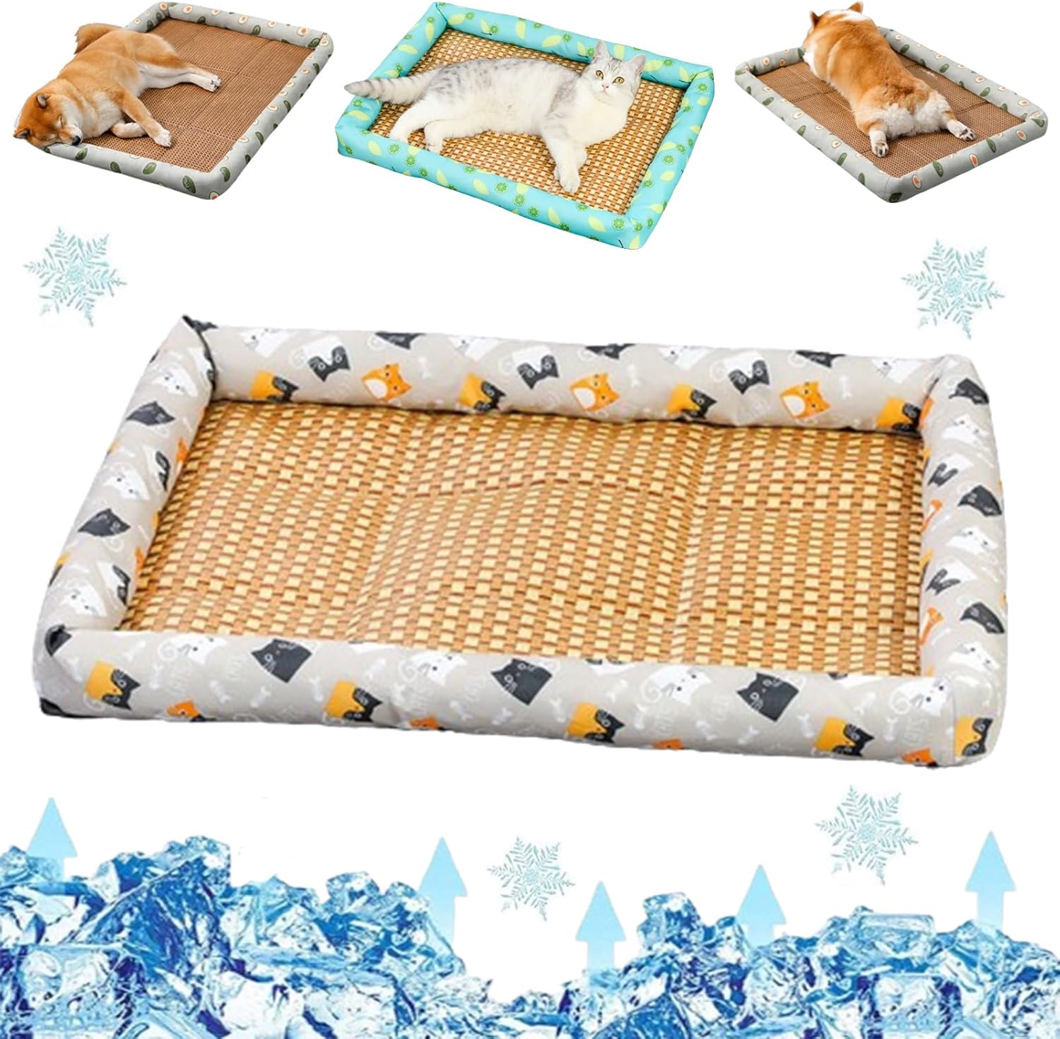 Breathable Rattan Cooling Pet Bed - Image 8