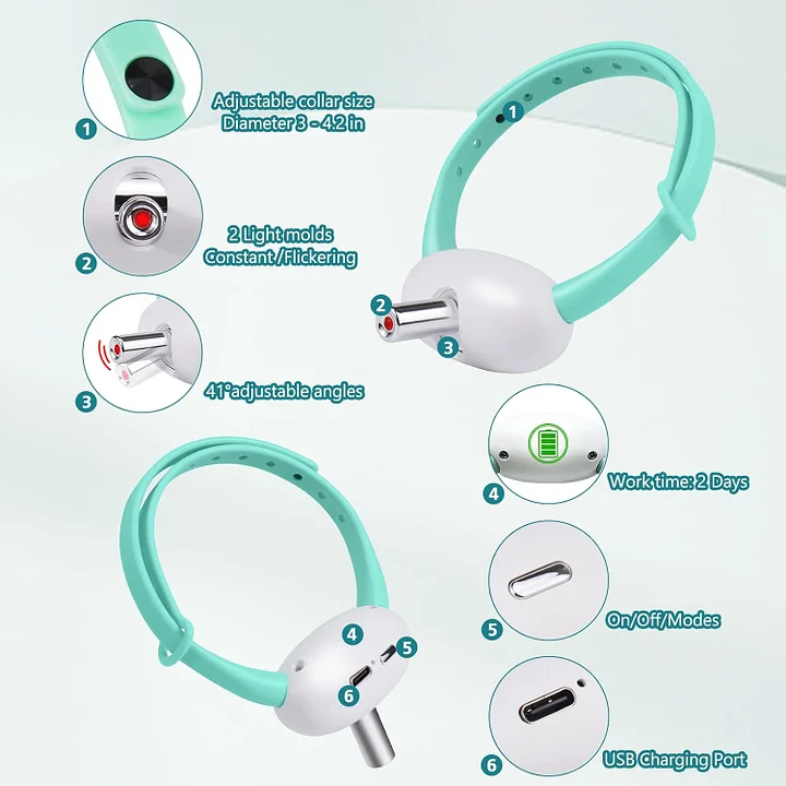 Interactive Cat Collar Laser Toy - Image 2