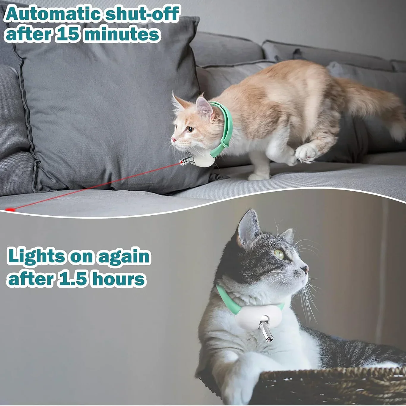 Interactive Cat Collar Laser Toy - Image 3