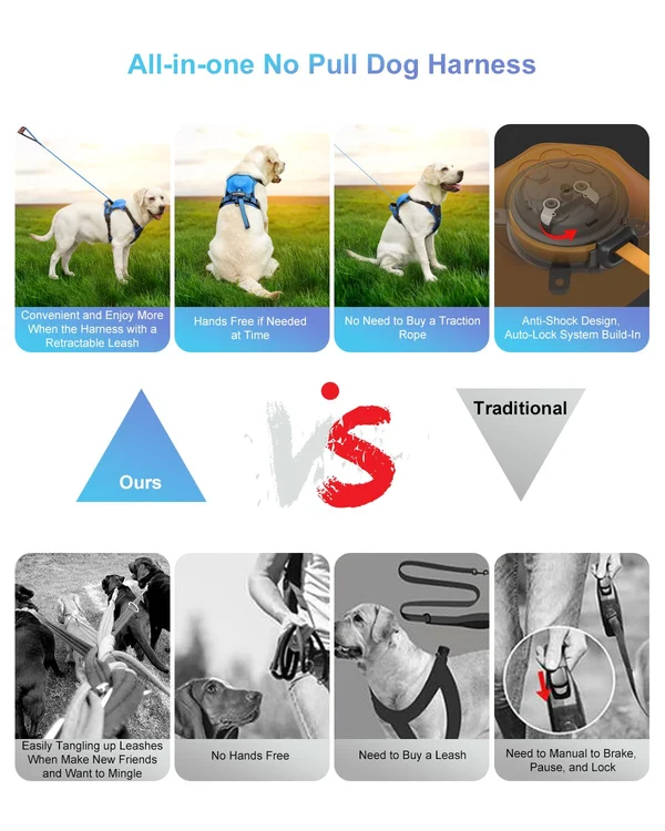 Dog Harness and Retractable Leash Set All-in-One - Image 7