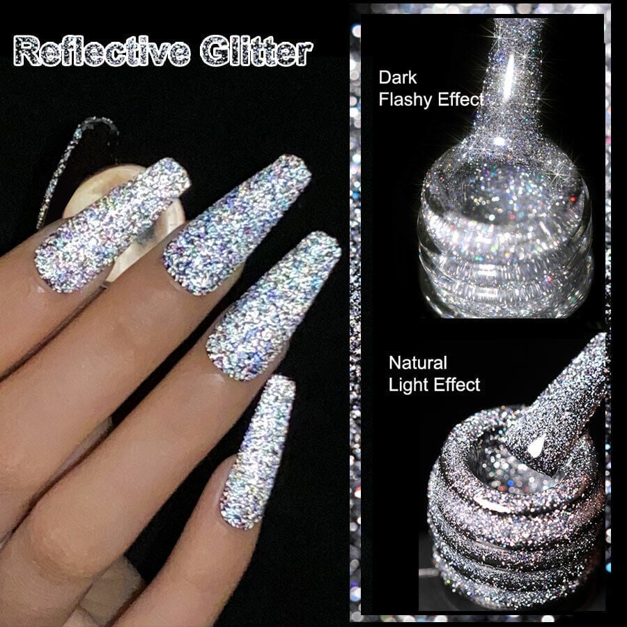 High Density Glitter Nail Gel Polish - Image 4