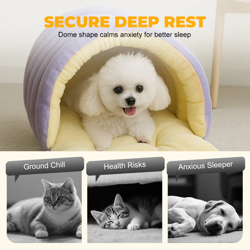 PetCalm™ – Plush Pet Cave Bed - Image 5