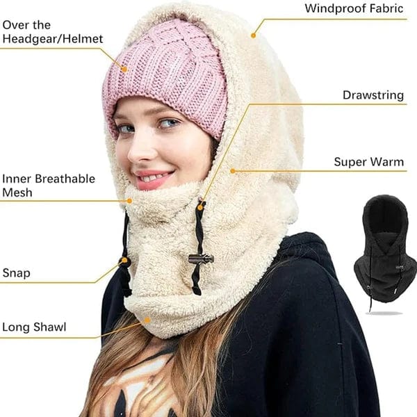 (Winter Sale 50% Off) Sherpa Hood Ski Mask - Image 5