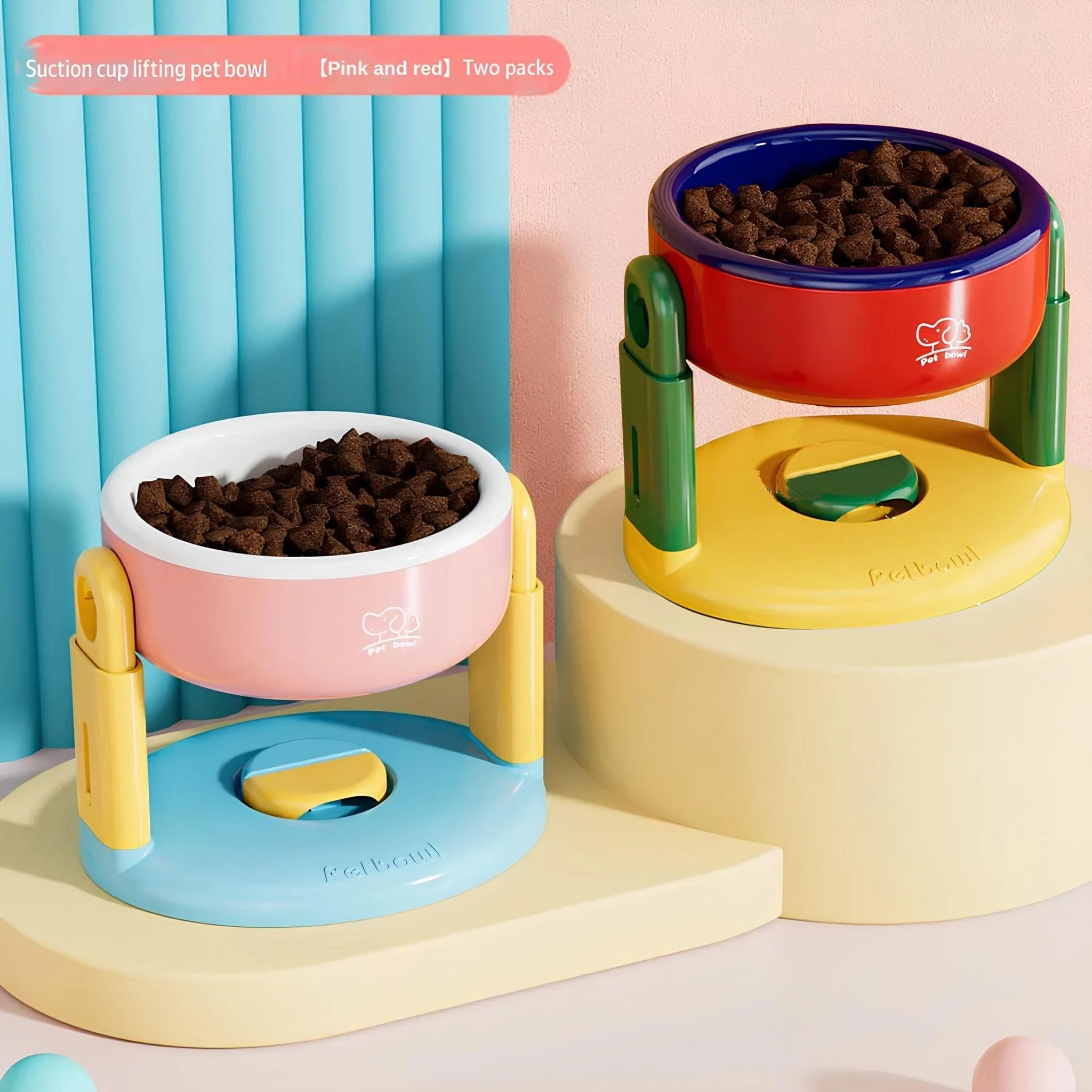 Suction lifting Adjustable Pet Bowl Cup Success - Image 11