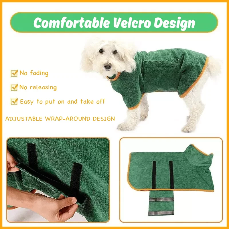 Super absorbent pet bathrobe - Image 3