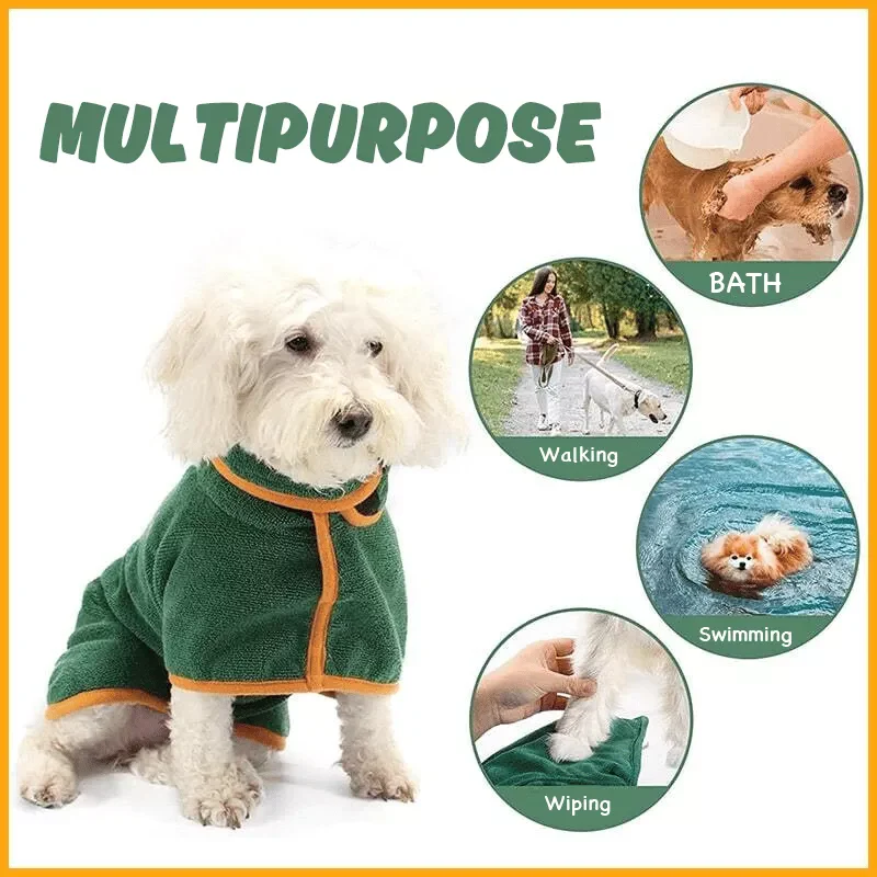 Super absorbent pet bathrobe - Image 4
