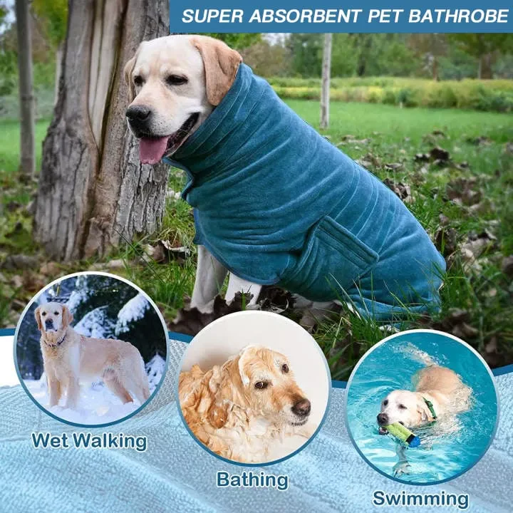 Super absorbent pet bathrobe - Image 8