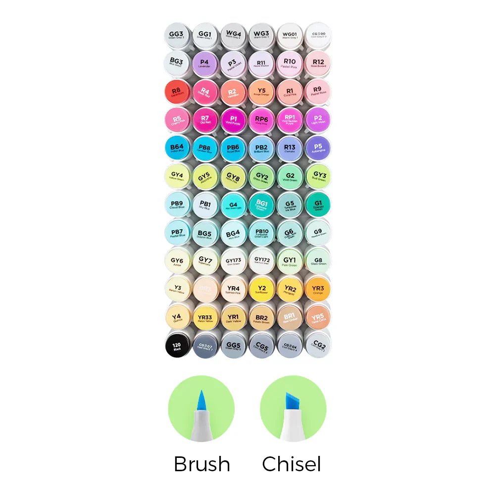 Dual Tips Alcohol Art Marker - Image 11
