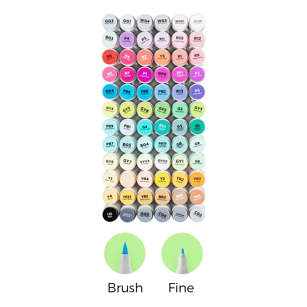 Dual Tips Alcohol Art Marker - Image 12