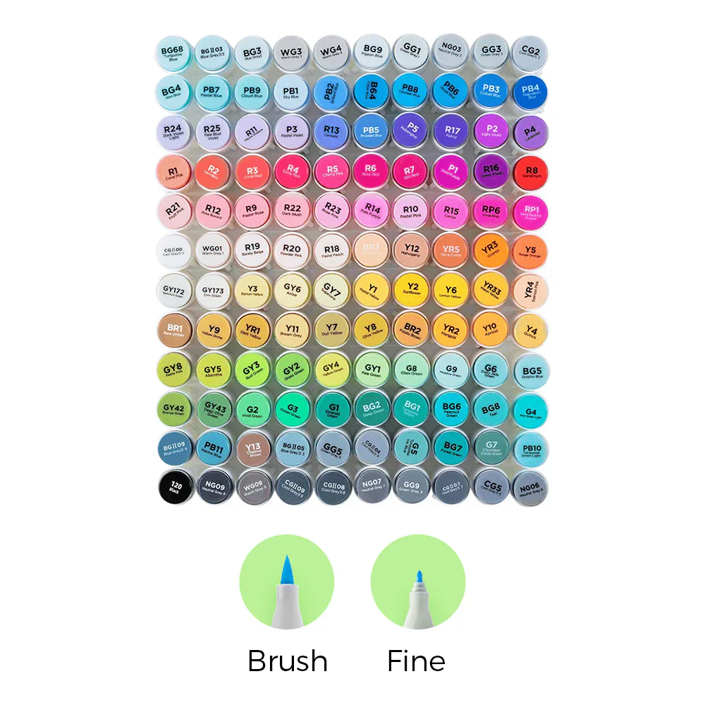 Dual Tips Alcohol Art Marker - Image 14