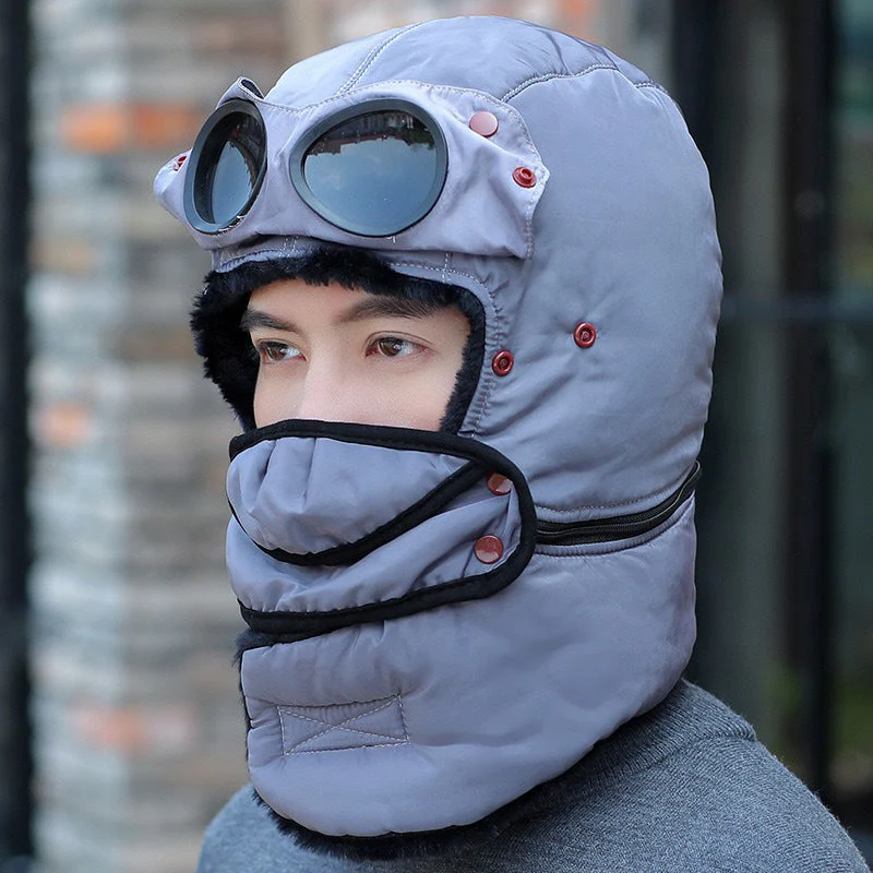 🔥Unisex Winter Thermal Hat with Glasses - Image 11