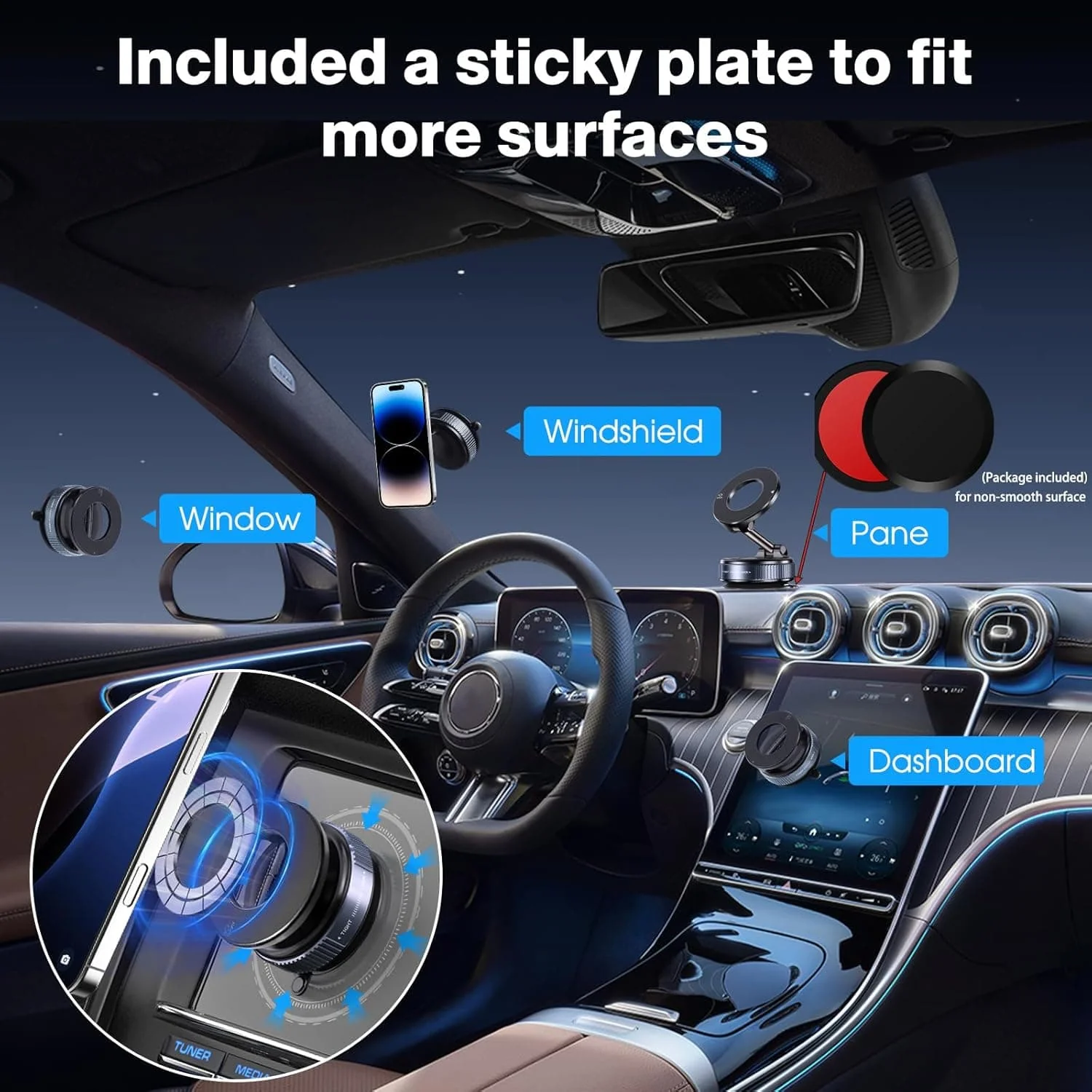 Vacuum Magnetic Phone Holders for Car - Image 7