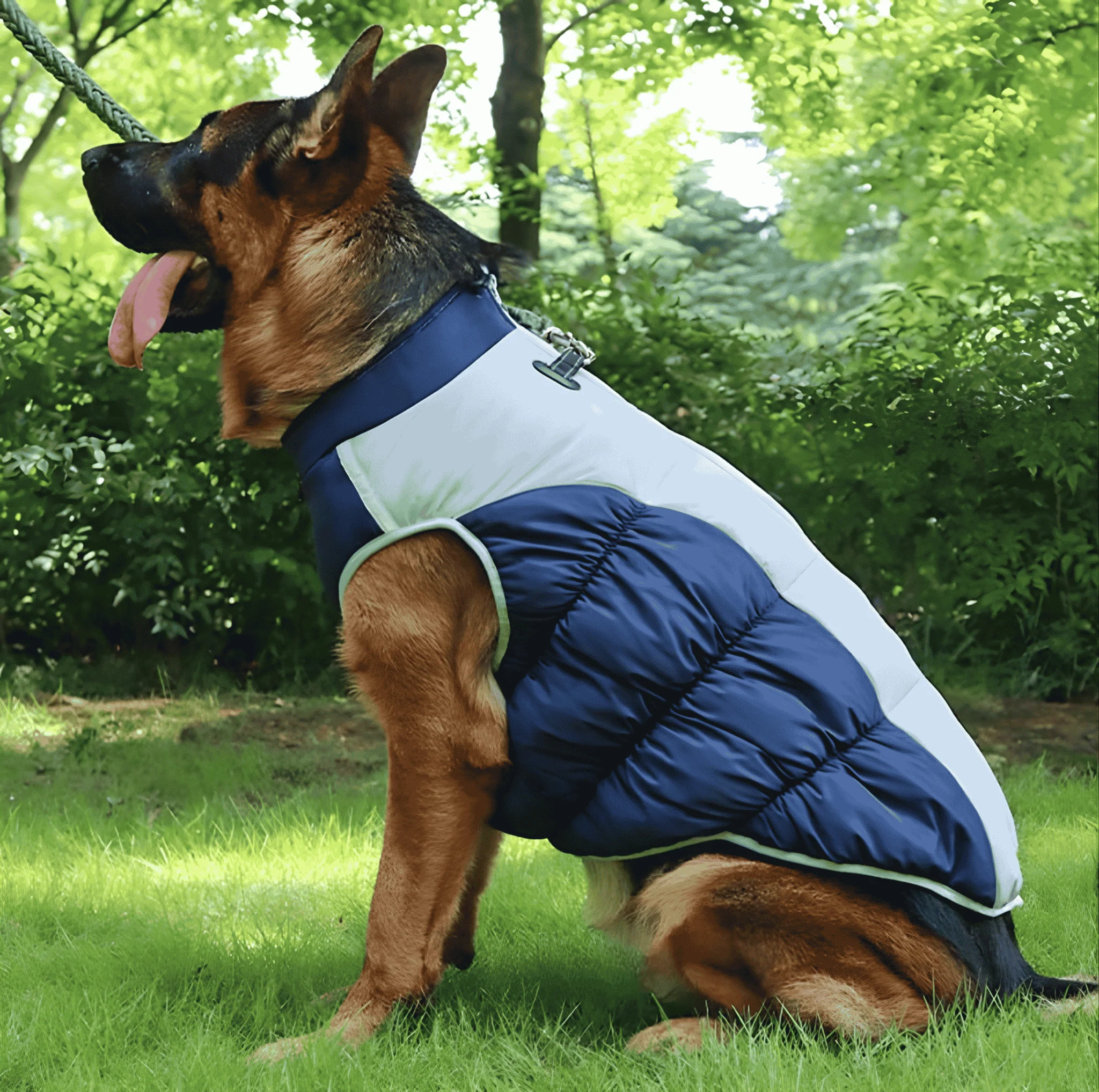 Winter Dog Coat – Insulated w/ Built-In Harness - Image 13
