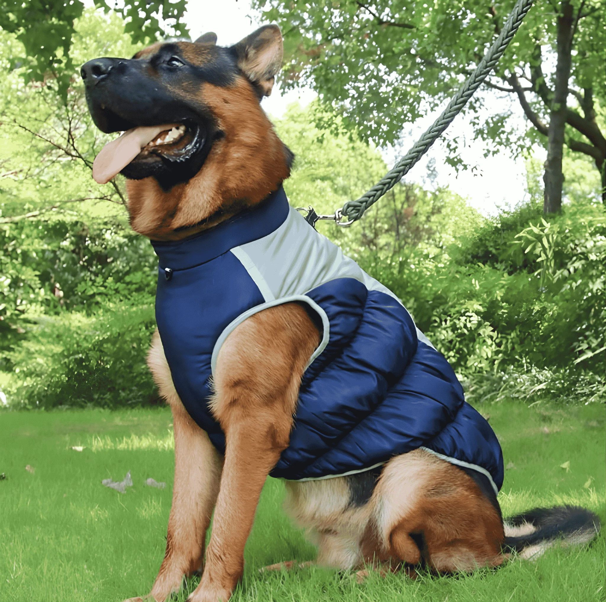 Winter Dog Coat – Insulated w/ Built-In Harness - Image 14