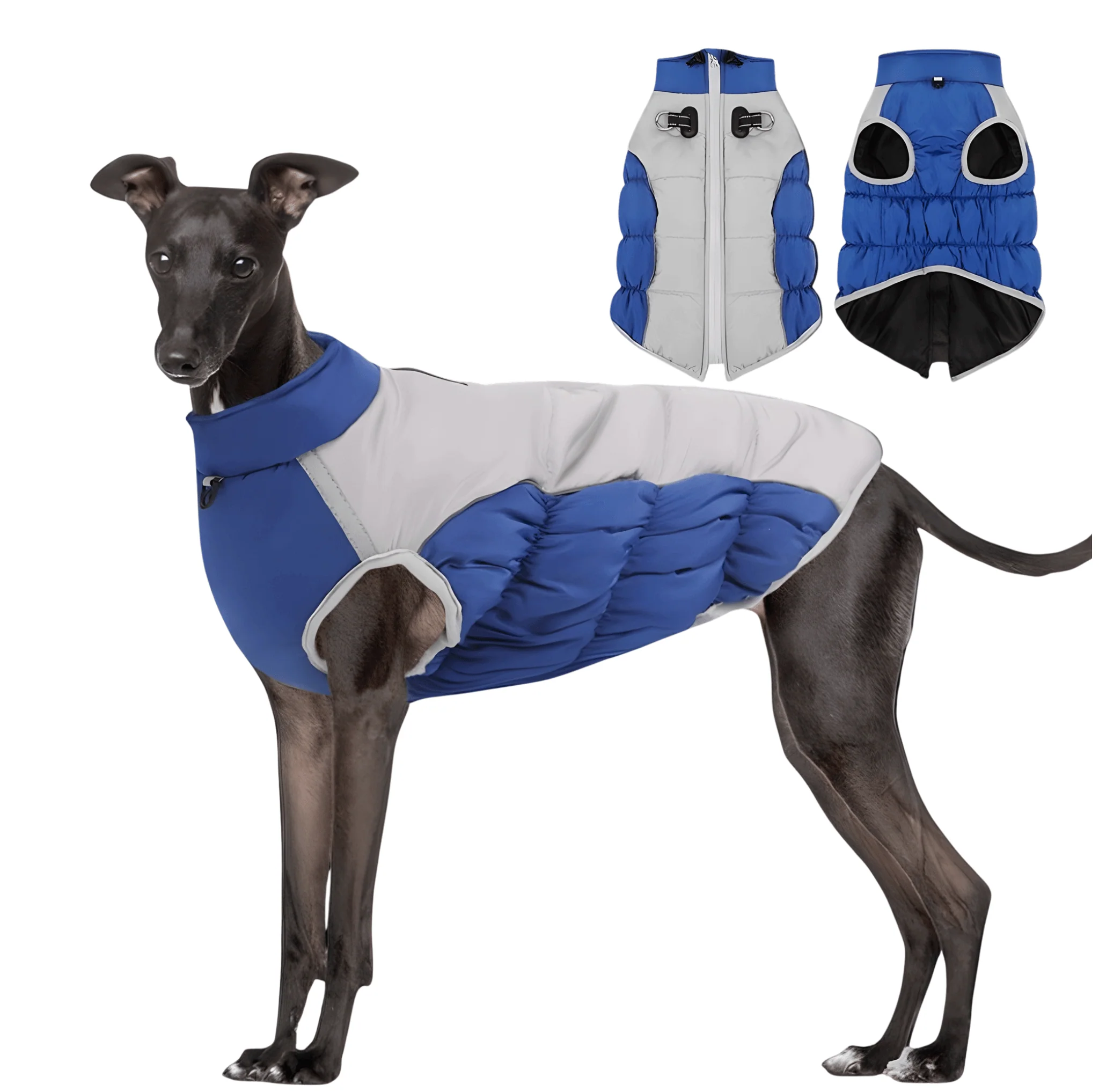 Winter Dog Coat – Insulated w/ Built-In Harness - Image 4